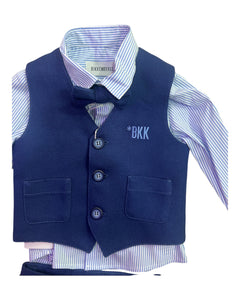 Bikkembergs Abbigliamento Completi 3M BIKKEMBERGS camicia gilet e pantaloncino neonato