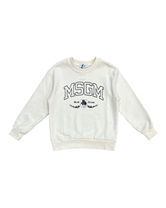 msgm Abbigliamento Felpe MSGM FELPA PANNA
