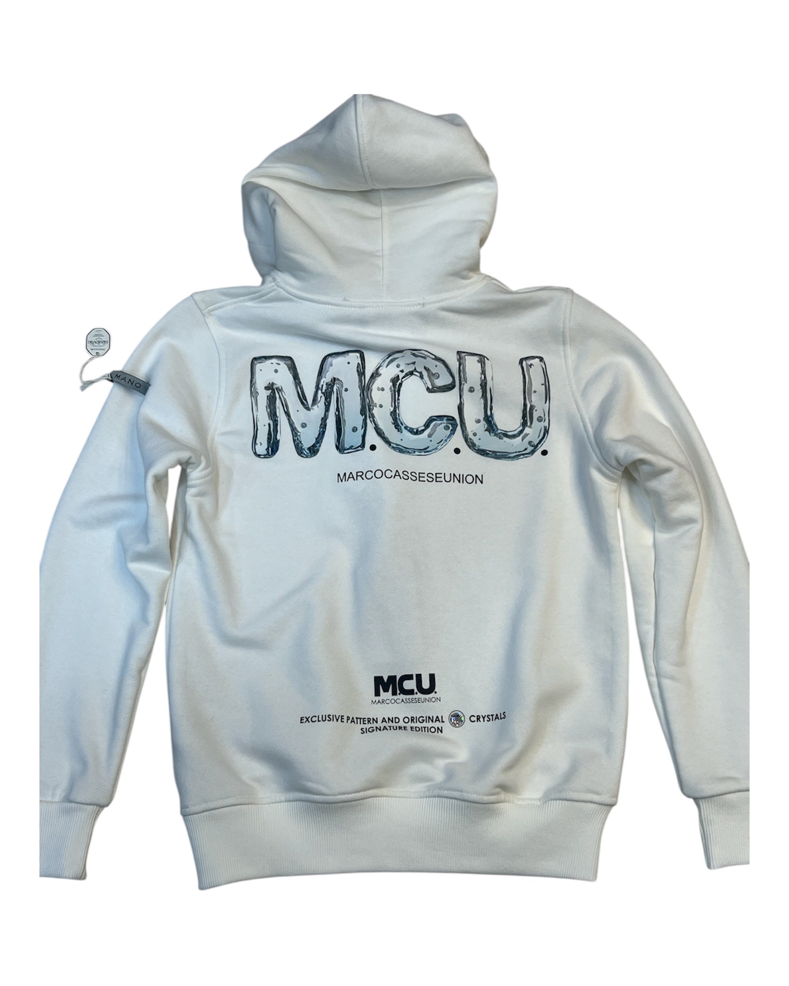 MCU by SWAROVSKI - COMPLETO FELPA CAPPUCCIO E PANTALONE P/E 2025 GARZATO