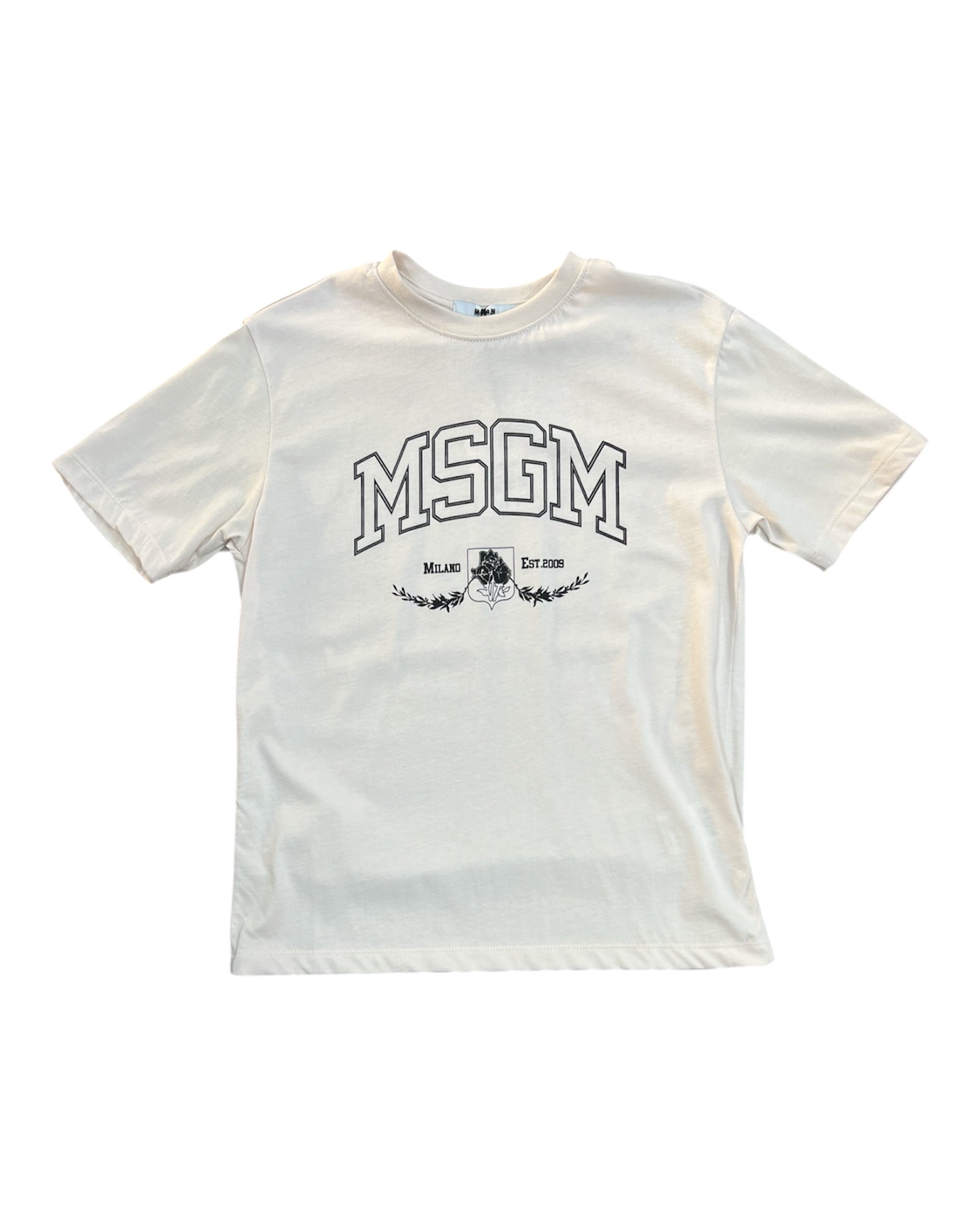 MSGM T-SHIRT PANNA