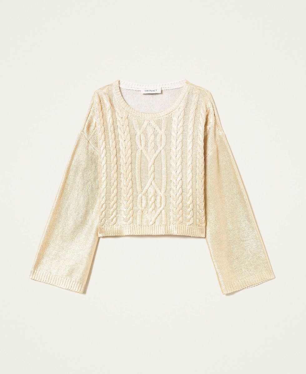 TWINSET Maglione laminato bambina