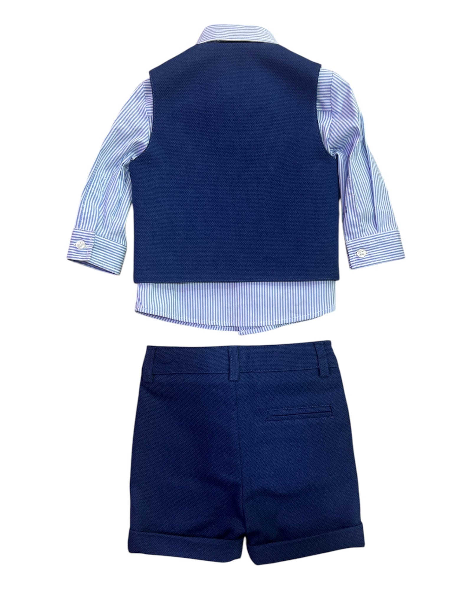 Bikkembergs Abbigliamento Completi 3M BIKKEMBERGS camicia gilet e pantaloncino neonato