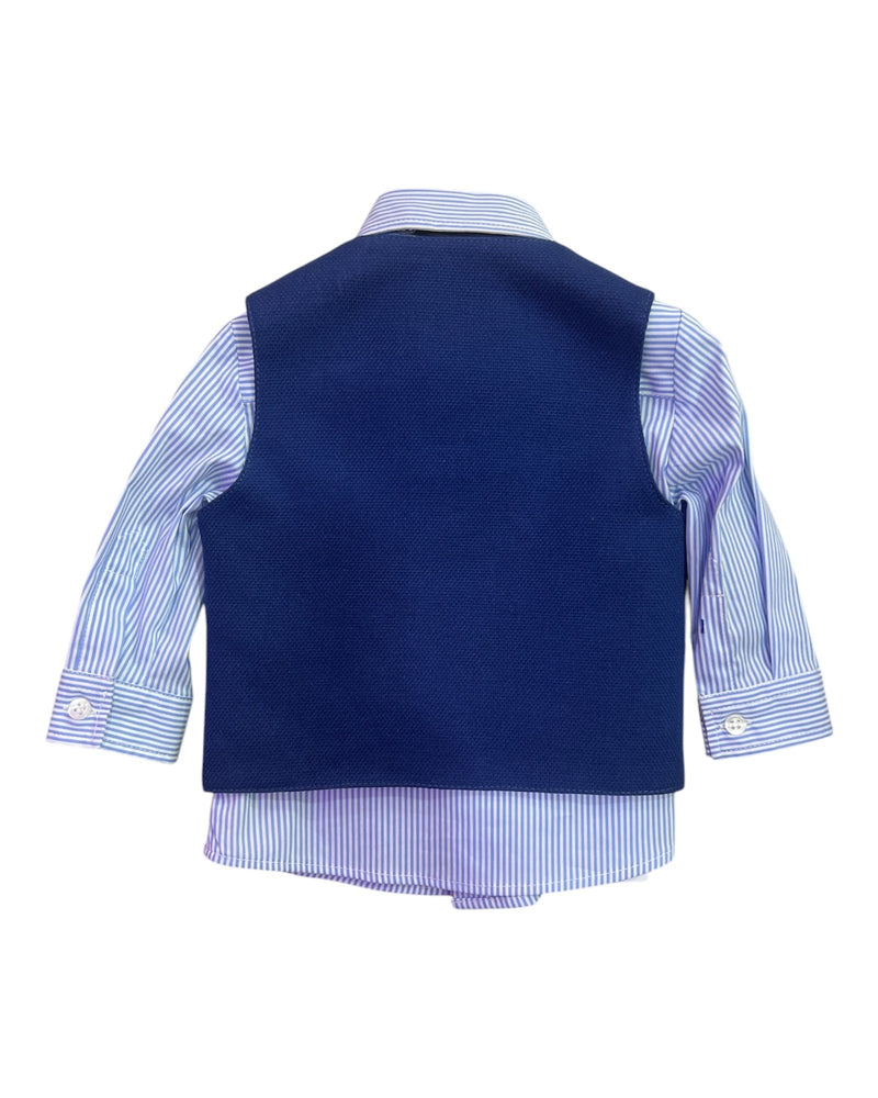 Bikkembergs Abbigliamento Completi 3M BIKKEMBERGS camicia gilet e pantaloncino neonato