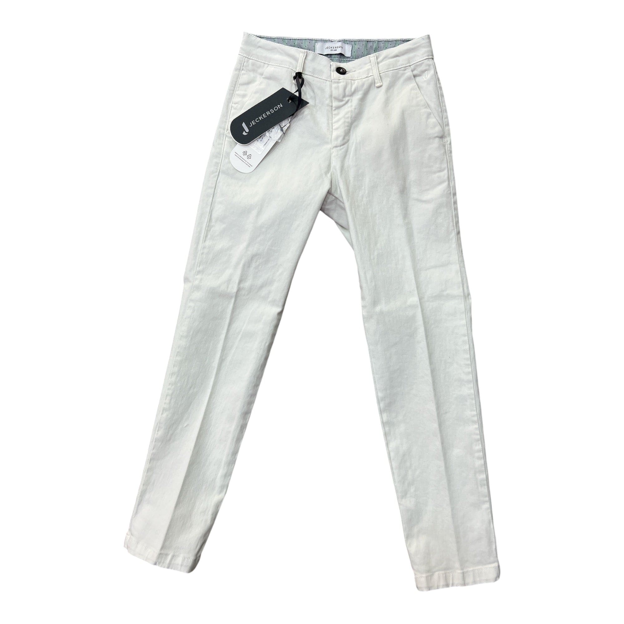 Jeckerson Abbigliamento Pantaloni Jeckerson pantalone classico bianco