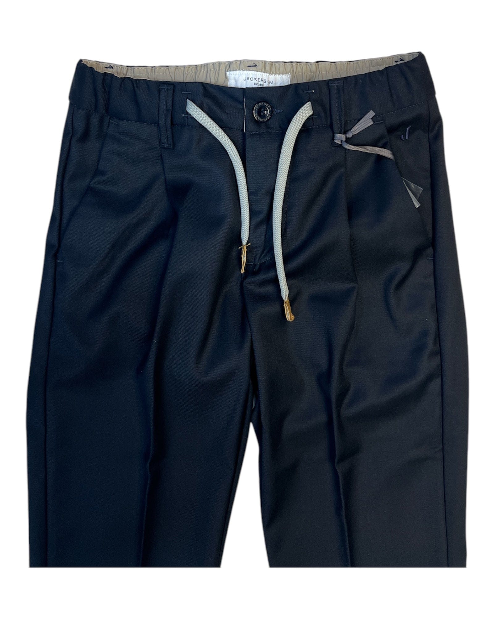 Jeckerson Abbigliamento Pantaloni Jeckerson Pantalone pinces e lacci blu