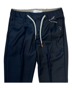 Jeckerson Abbigliamento Pantaloni Jeckerson Pantalone pinces e lacci blu