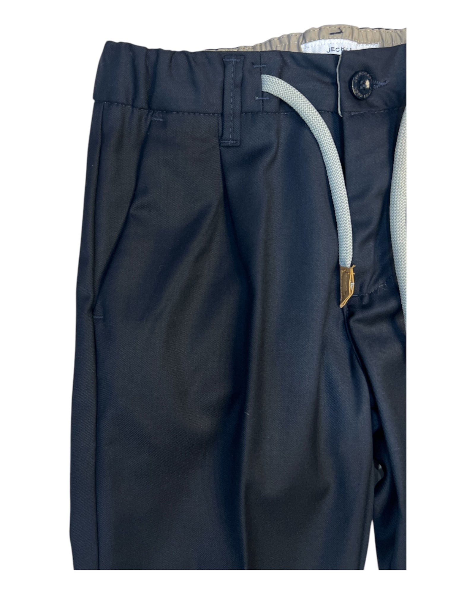 Jeckerson Abbigliamento Pantaloni Jeckerson Pantalone pinces e lacci blu