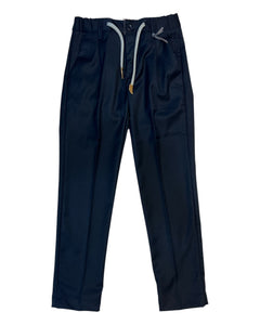 Jeckerson Abbigliamento Pantaloni Jeckerson Pantalone pinces e lacci blu
