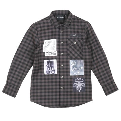 john richmond abbiglimento Camicie ck gry blk / 8A john richmond - abbiglimento - Camicie - Camicie