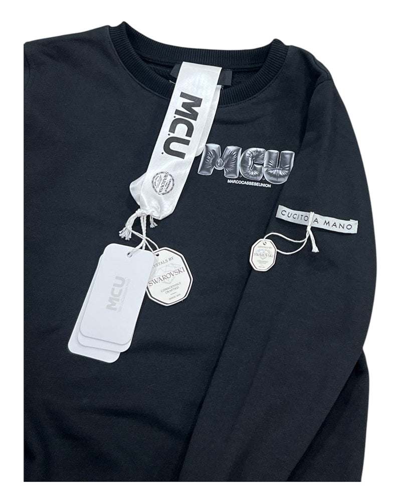 MCU Marco Cassese Union Abbigliamento Felpe MCU by SWAROVSKI - FELPA GIROCOLLO P/E 2025