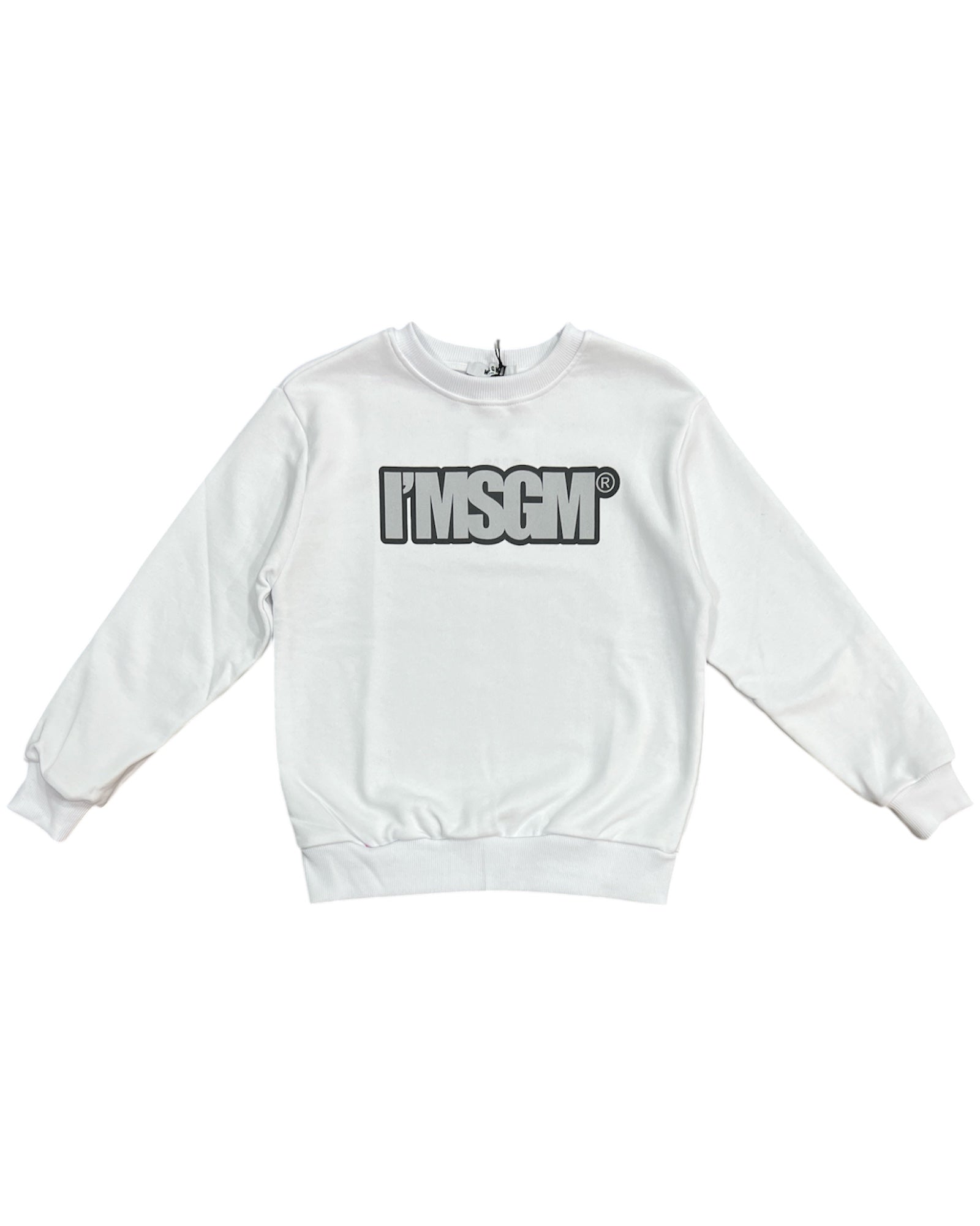 msgm Abbigliamento Felpe MSGM FELPA BIANCA