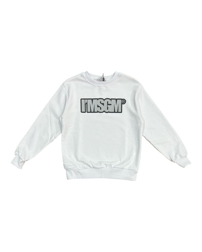 msgm Abbigliamento Felpe MSGM FELPA BIANCA