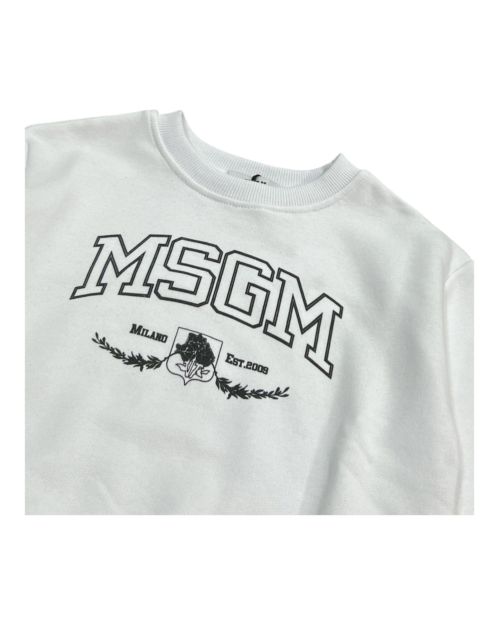 msgm Abbigliamento Felpe MSGM FELPA BIANCA