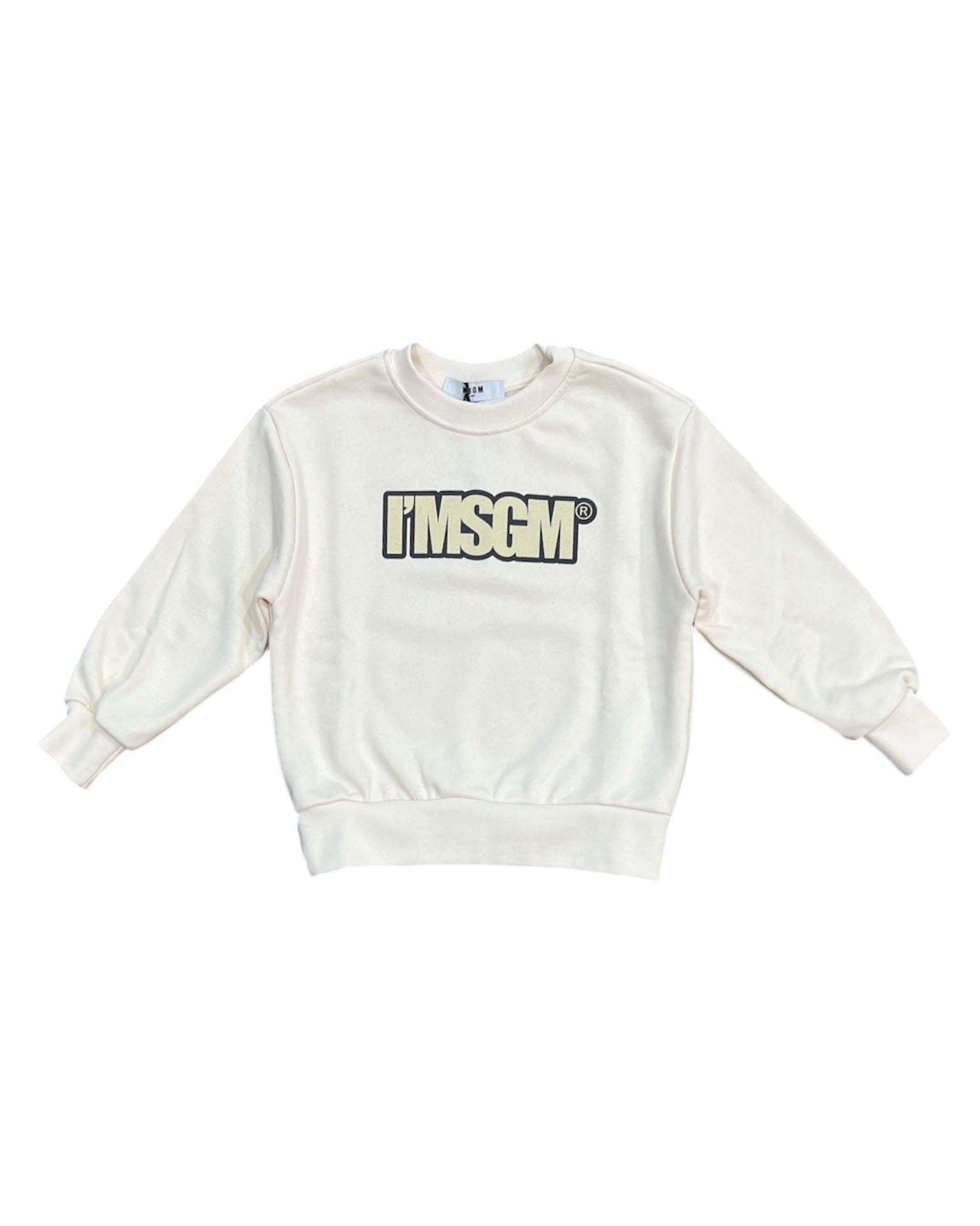 msgm Abbigliamento Felpe MSGM FELPA PANNA