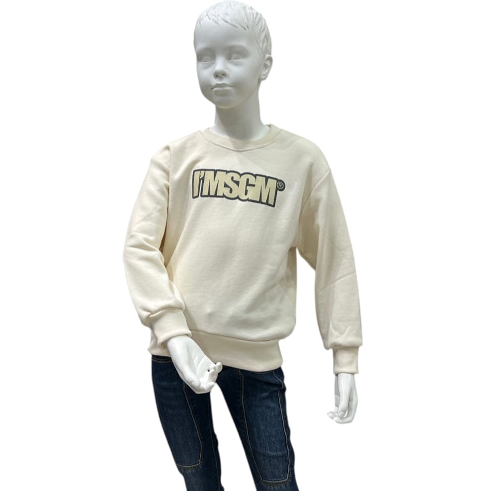 msgm Abbigliamento Felpe MSGM FELPA PANNA