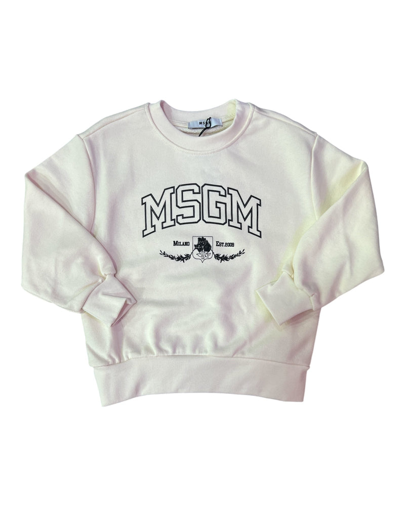 msgm Abbigliamento Felpe MSGM FELPA PANNA
