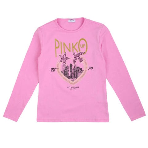 pinko Abbigliamento T-Shirt rosa / 8A pinko - Abbigliamento - T-Shirt - T-SHIRT MANICA LUNGA