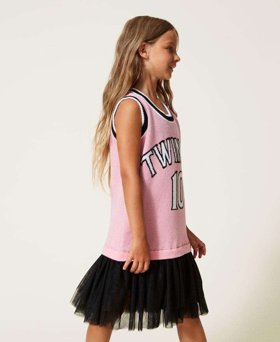 Twinset Abbigliamento Abiti Twinset abito con tulle bambina