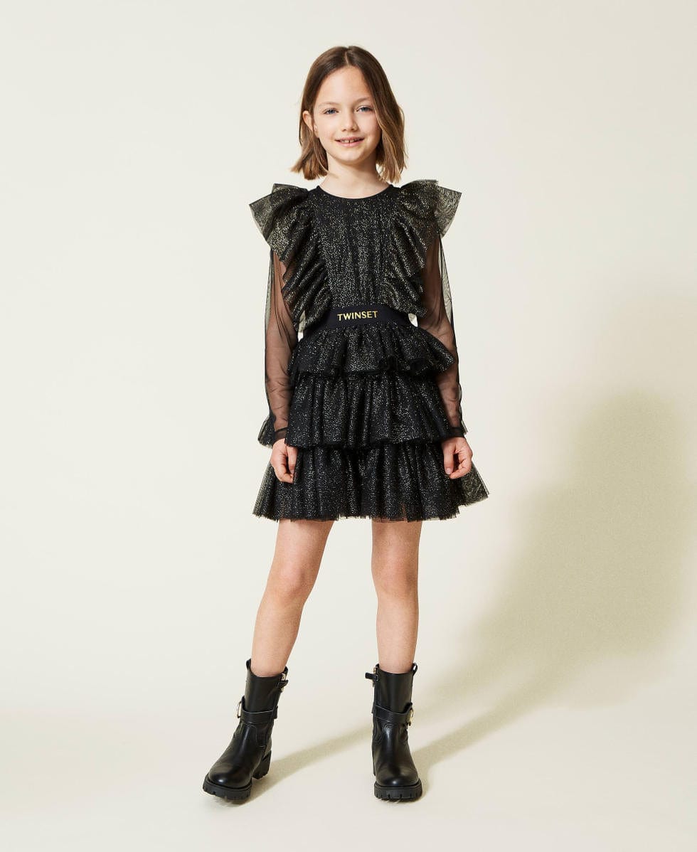 Twinset Abbigliamento Abiti Twinset abito glitter elegante per bambina e ragazza