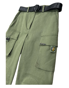 Twinset Abbigliamento Pantaloni Twinset Pantalone militare con cintura
