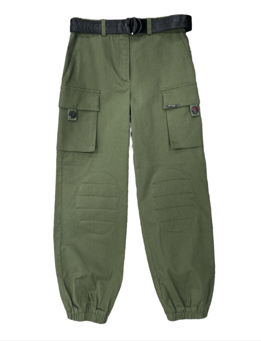 Twinset Abbigliamento Pantaloni Twinset Pantalone militare con cintura